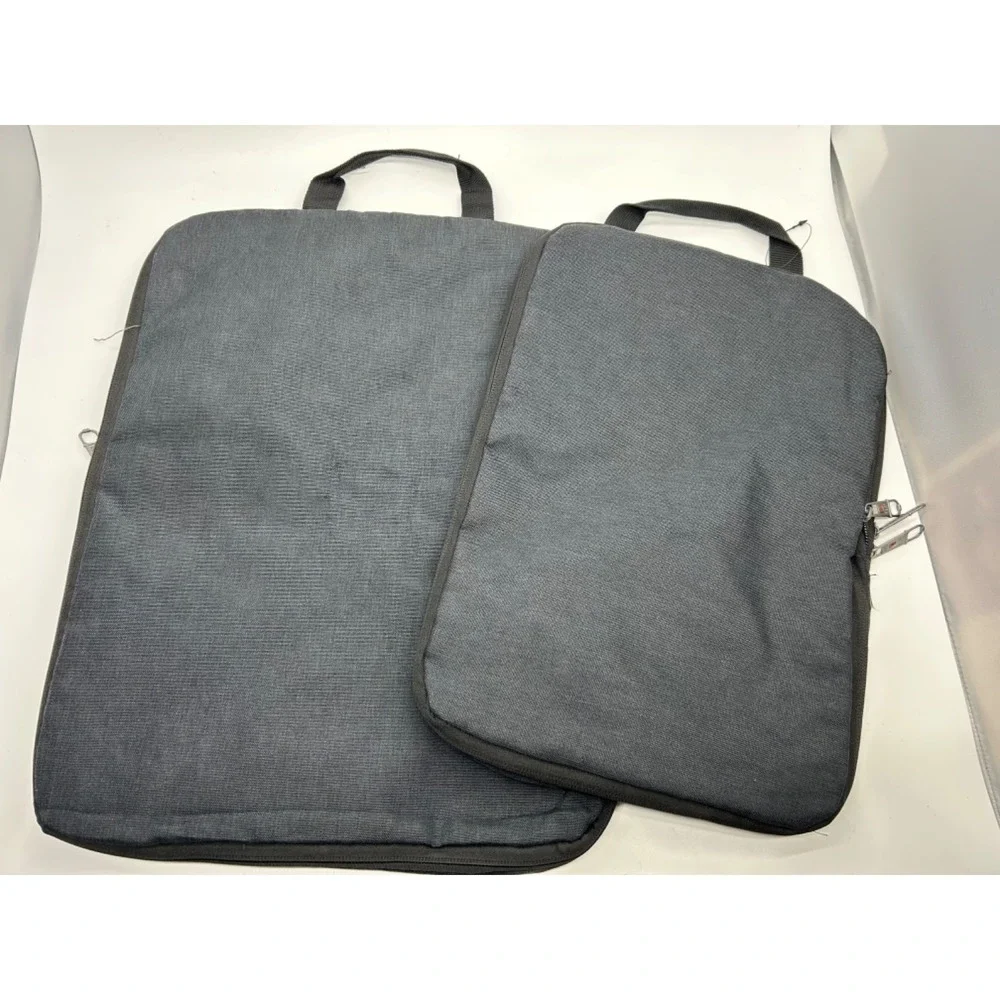 Lot of 2 SWISS GEAR Compression Packing Cubes Black  Accessory Bags 17x13x3.5